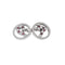 Boutons de manchette Boutons de manchettes en or gris et rubis 58 Facettes CAN1149