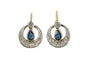 Boucles d'oreilles Boucles d'oreilles pendantes uniques avec saphirs et diamants 58 Facettes 11282