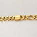 Collier Collier or jaune maille gourmette alternée 3+1 58 Facettes LP750