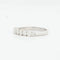 Bague 54 DEMI ALLIANCE EN OR BLANC 18 CARATS 58 Facettes REF 9045