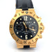 Bracelet BULGARI - Montre Diagono Scuba or jaune bracelet cuir 58 Facettes