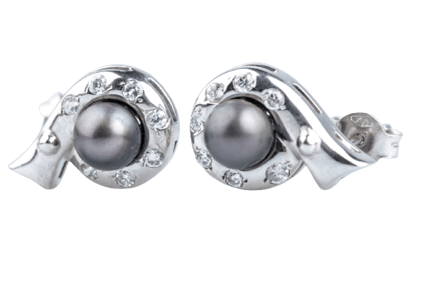 Boucles d'oreilles Boucles d’oreilles perles de Tahiti 6,11 mm & diamants 0,41 ct en or jaune 58 Facettes BO46420-107