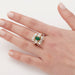 Ring 56 Emerald diamond ring 58 Facettes