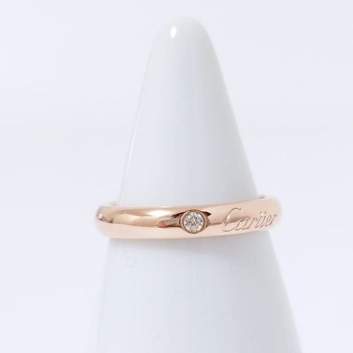 Cartier - Alliance C avec diamant en or rose 18k 58 Facettes 1