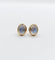 Boucles d'oreilles Puces d'oreilles vintage or jaune cabochons pierres de lunes 58 Facettes A05689