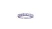 Bague 54 Bague demi-alliance sertie de diamants en or blanc 18k 58 Facettes Al.Demi.B.1ct.DV