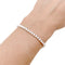 Bracelet Bracelet ligne, or blanc et diamants. 58 Facettes 34819