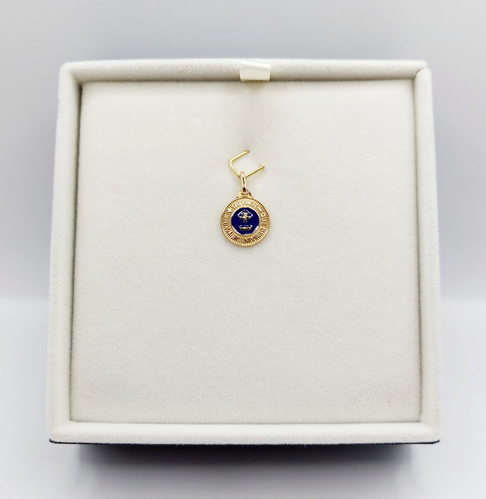 AUGIS - Pendentif médaille d'amour or jaune "+ qu'hier - que demain" - L'Élégante Bleue 58 Facettes J10797X000