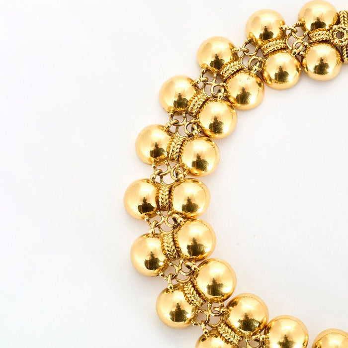 Collier RENE BOIVIN - Collier boules en or jaune 58 Facettes