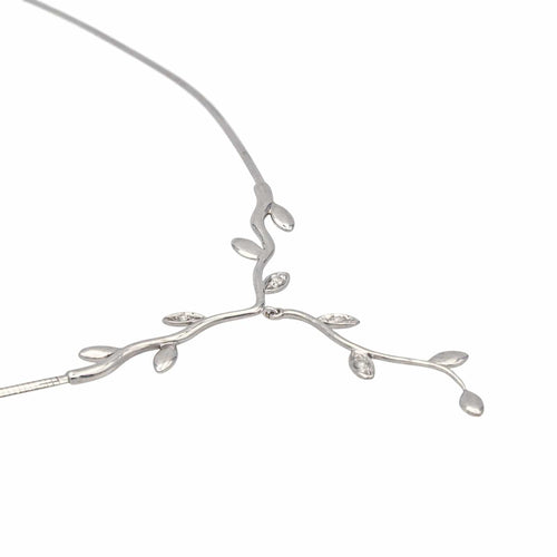 Collier Collier Négligé Or blanc Diamant 58 Facettes 4087022RV