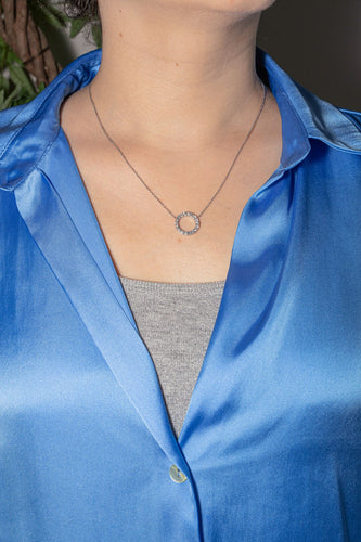 Collier Collier Pendentif Or blanc Diamant 58 Facettes 3681130CN