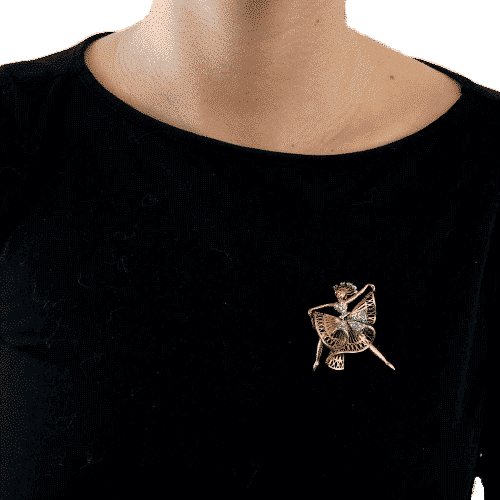 Boucles d'oreilles Clip ballerine en or bicolore et diamants 58 Facettes AB37