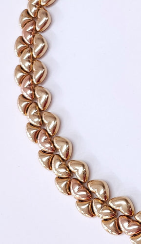 Collier Collier double face en Or jaune et rose 58 Facettes coll.coeur14k.20