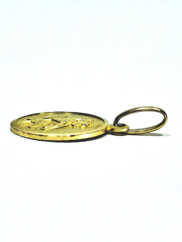 Pendentif MÉDAILLE de SAINT CHRISTOPHE en or 58 Facettes