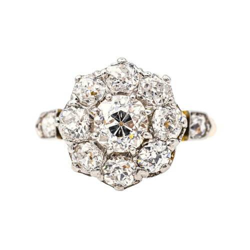 Bague 55 Bague Marguerite Or jaune, Platine Diamant 58 Facettes 3358946CN