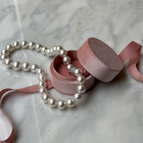 Collier Collier vintage en or blanc et perles des mers du Sud 58 Facettes 0020002127