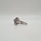 Bague 56 Bague fleur platine diamants 58 Facettes