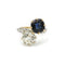 Bague 50 Bague Toi & Moi - Saphir, diamants 58 Facettes 1015