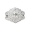 Bague 53 Bague Cocktail Or blanc Diamant 58 Facettes 4387256CN