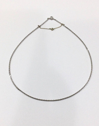 Collier Chaîne Forçat En Or Blanc 58 Facettes