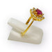 Ring 51 Marguerite Ruby and Diamond Ring 58 Facettes 330056790