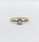 Bague 48 Bague solitaire art déco or jaune et diamants 58 Facettes A05660