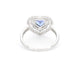 Bague 54 Bague en or blanc avec diamants et tanzanite 58 Facettes 2326