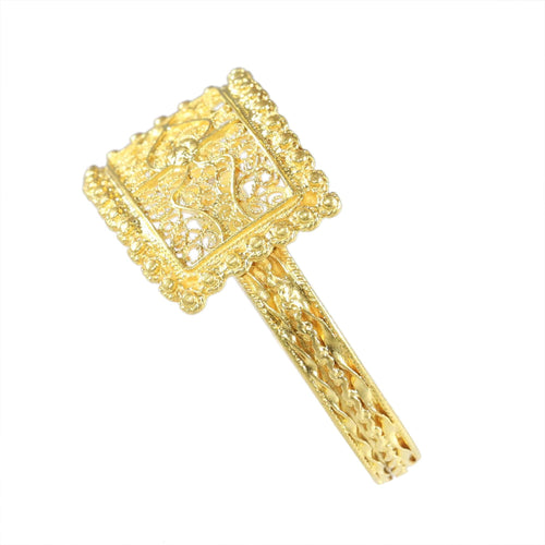 Bague ancienne en or 18 carats avec granulation et filigrane, vers 1780 – Reflet de l'élégance géorgienne