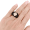 Bague 53 Bague bandeau en or jaune, diamants et onyx. 58 Facettes 34717