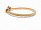 Bracelet bracelet FRED force 10 gm manille or jaune 18k t 18 cm 2 cordons 58 Facettes 271115
