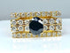 Bague 56 Bague style Tank diamants et saphir 58 Facettes AB289