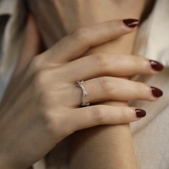 Bague 50 Dior - Bague "Bois de Rose" Or Gris Diamants 58 Facettes