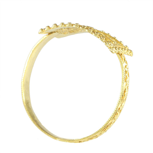 Bague ancienne en or 18 carats avec granulation et filigrane, vers 1780 – Reflet de l'élégance géorgienne