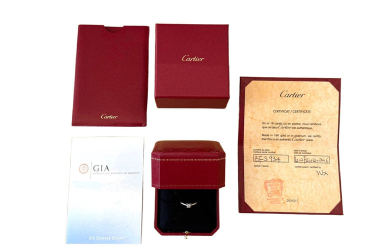 Bague 52 Bague signée Cartier diamant 0,31ct 58 Facettes 27259