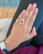 Bague 55 Bague Pompadour citrine 4,5 carats et diamants en or blanc 58 Facettes
