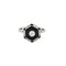Bague 51,5 Bague platine, onyx et diamant 58 Facettes BLO0120