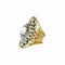 Bague 56.5 bague en or et argent avec diamants 58 Facettes Q141B(949)