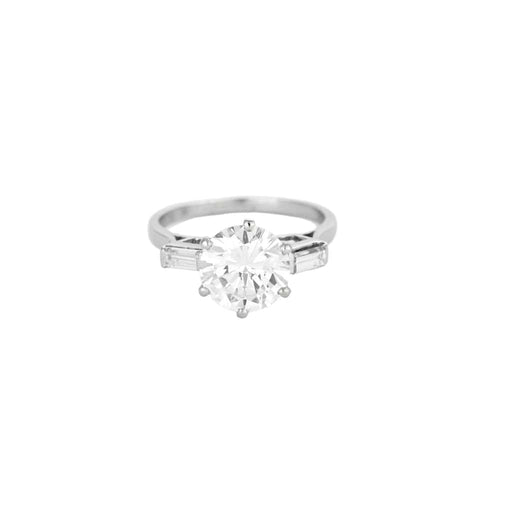 Bague 50 Solitaire en platine et diamants 58 Facettes 240752