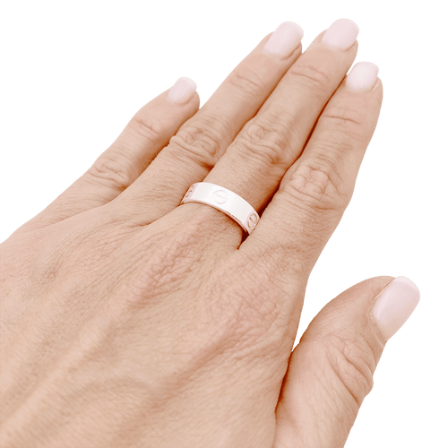 Bague 56 Bague Cartier "Love" or blanc. 58 Facettes 34666