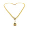 Collier Collier maille anglaise or jaune, saphirs, diamants 58 Facettes