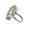 Bague SORTIJA ESTILO ART DECO de PLATINO con AGUAMARINA y DIAMANTES 58 Facettes Q222B