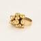 Bague 50.5 Bague en or jaune et perles d'or 58 Facettes CHAL0200
