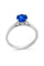 Bague 55 Solitaire en or blanc avec tanzanite 58 Facettes 50122
