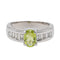 Bague 46 Bague Or blanc Péridot, Diamant 58 Facettes 2675134CN