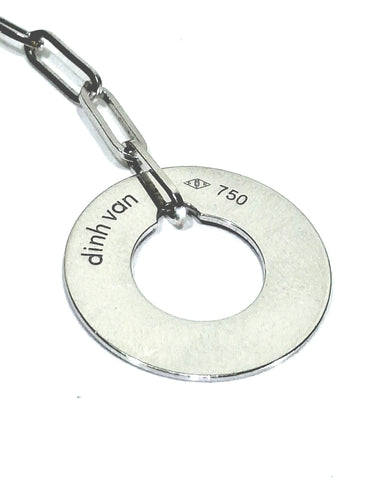 Collier Dinh Van - Collier “Cible” Or Blanc 58 Facettes