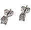 Boucles d'oreilles Boucles d'oreilles clous classiques avec diamant naturel, taille brillant, or blanc 58 Facettes Q406B