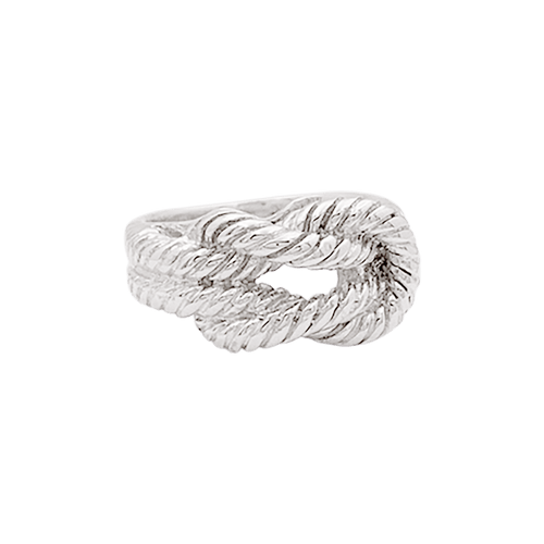 Bague 53 Bague HERMÈS, "Audierne" en argent. 58 Facettes 34581