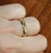 Bague 52 Alliance or jaune et diamants motifs triangles 58 Facettes 569.2