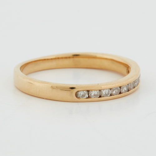 Bague 51 DEMI ALLIANCE EN OR 18 CARATS 58 Facettes RÉF 1005/18