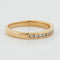 Bague 51 DEMI ALLIANCE EN OR 18 CARATS 58 Facettes RÉF 1005/18